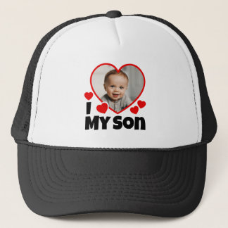 Casquette I Heart My Son Photo Personnalisée