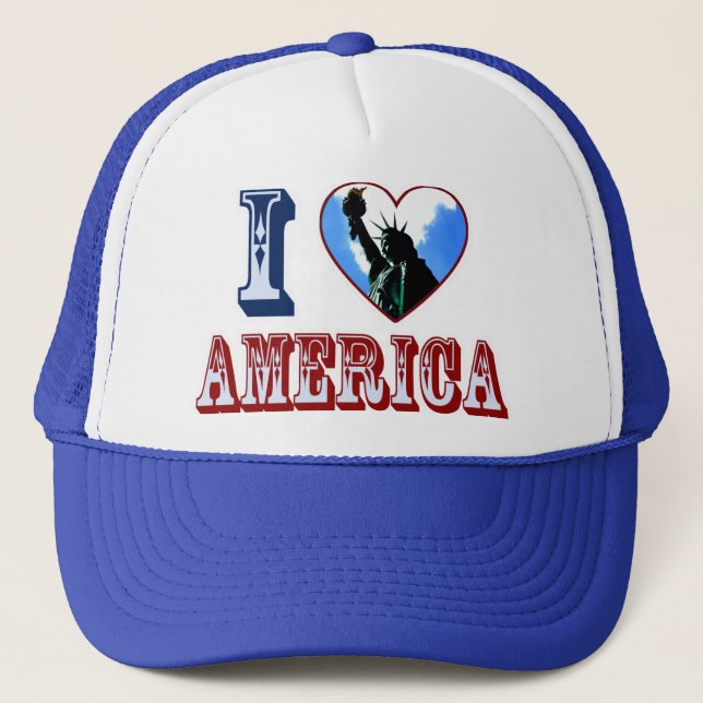 Casquette I Love America Liberty Heart Logo (Devant)