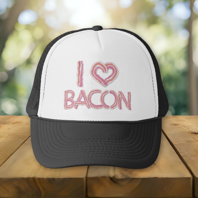 Casquette I Love Bacon (Créateur téléchargé)