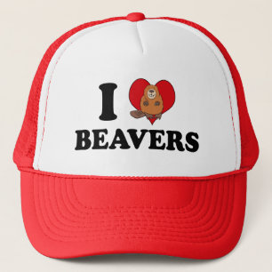 Casquette I Love Beavers Funny