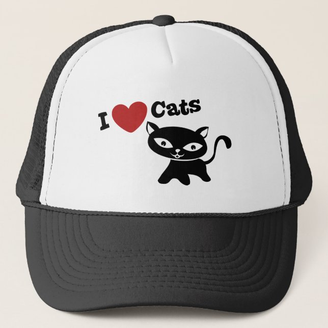 Casquette I Love Cat (Devant)
