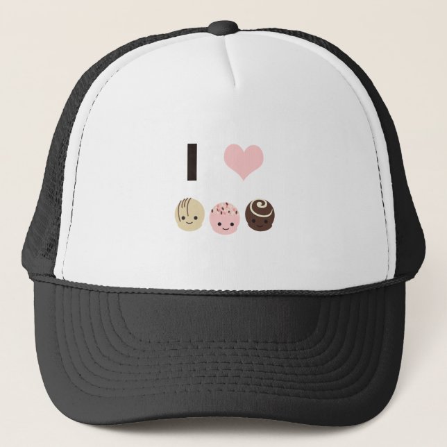 Casquette I Love Chocolate truffes (Devant)
