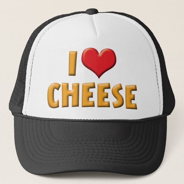 Casquette I Love Coeur Fromage - Louveur Laitier (Devant)