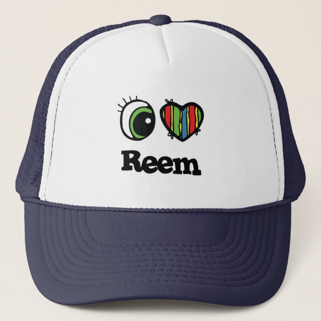 Casquette I Love (Coeur) Reem (Devant)