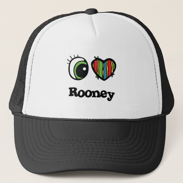 Casquette I Love (Coeur) Rooney (Devant)
