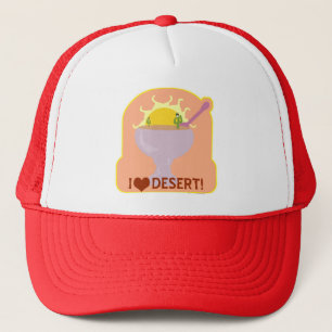 Casquette I Love Desert Funny Food Parody Pun