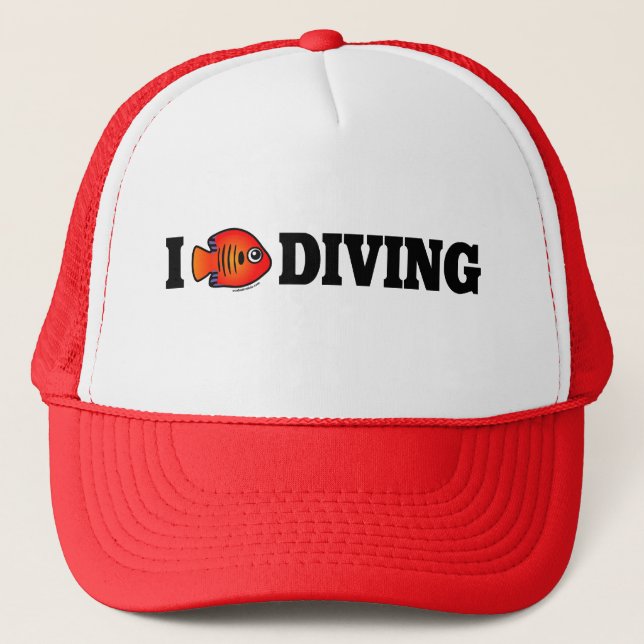 Casquette I Love Diving (Devant)