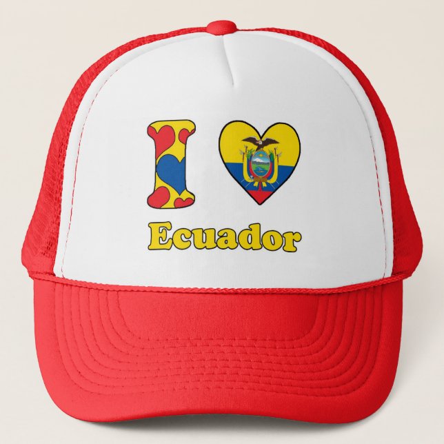 Casquette I love Ecuador (Devant)