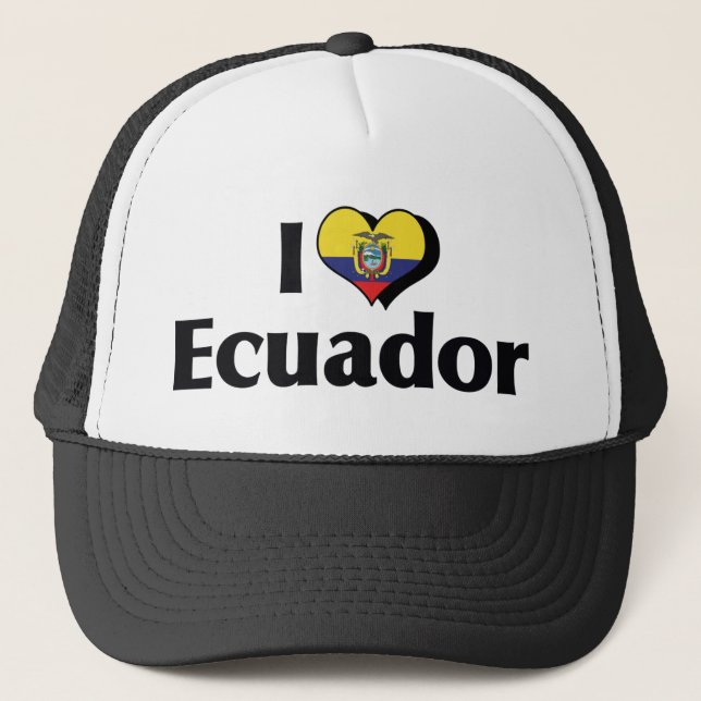 Casquette I Love Ecuador Flag (Devant)