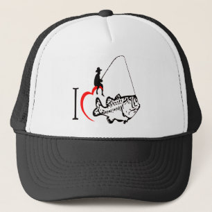 Casquette I Love Fishing Trucker Chapeau