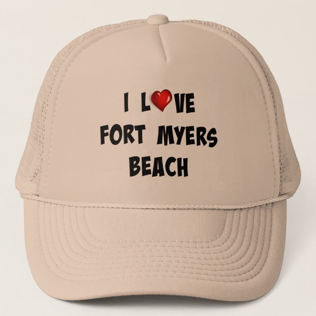 Casquette I Love Fort Myers Beach (Devant)