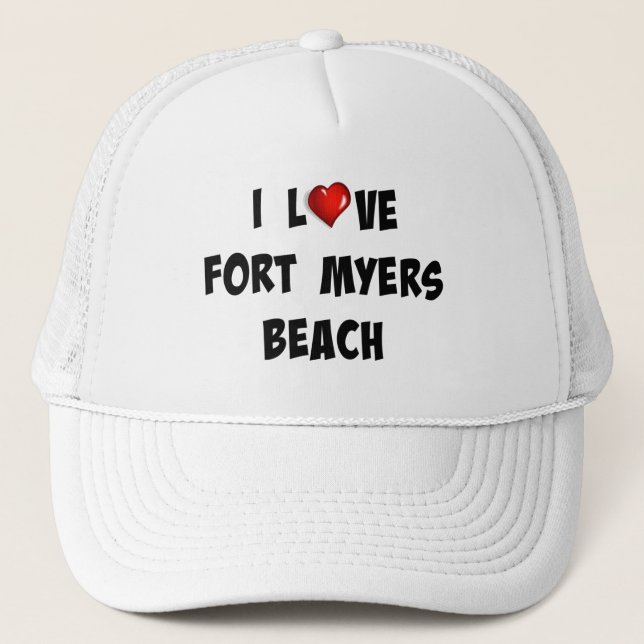 Casquette I Love Fort Myers Beach (Devant)