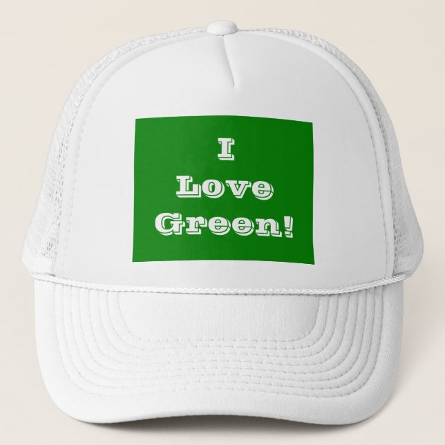 Casquette I Love Green (Devant)