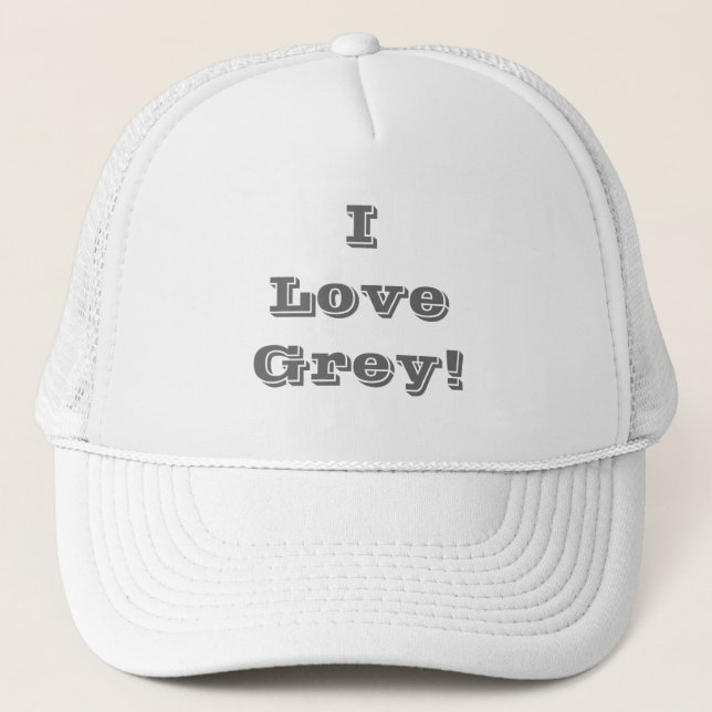 Casquette I Love Grey (Devant)