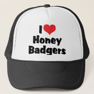 Casquette I Love Heart Honey Badgers