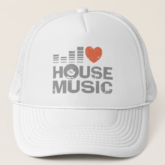 Casquette I Love House Music (Devant)