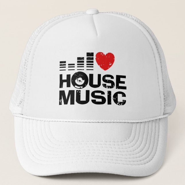 Casquette I Love House Music (Devant)