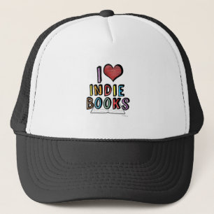 Casquette I Love Indie Books Classic Reading Slogan