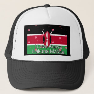 Casquette I Love Kenya et "Hakuna Matata" Art Print