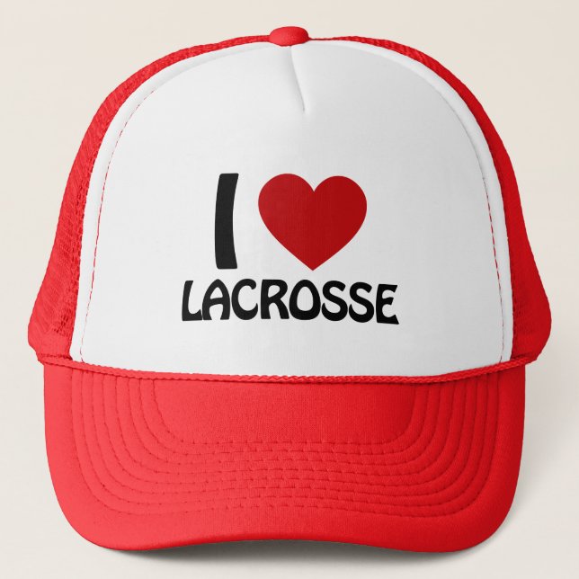 Casquette I love lacrosse (Devant)