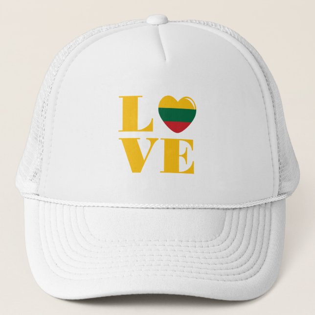 Casquette I love Lithuania (Devant)