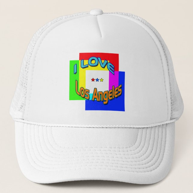 casquette "I LOVE Los Angeles Coloring 1" (Devant)
