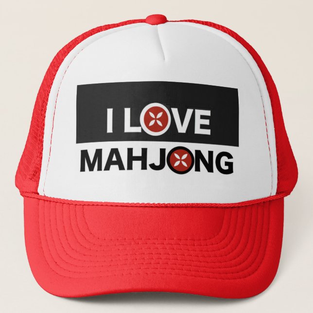 Casquette I Love Mahjong C'est mon sac (Devant)