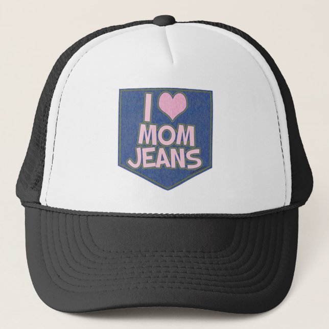 Casquette I Love Maman Jeans Mode Fun Goofy (Devant)