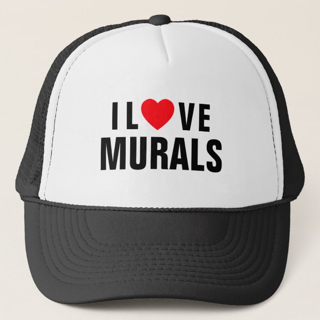 Casquette I Love Murals™ Trucker Hat (Devant)