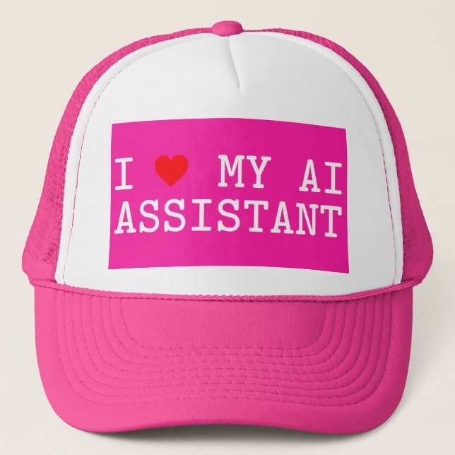 Casquette I Love My AI Assistant I Heart My AI Assistant (Devant)
