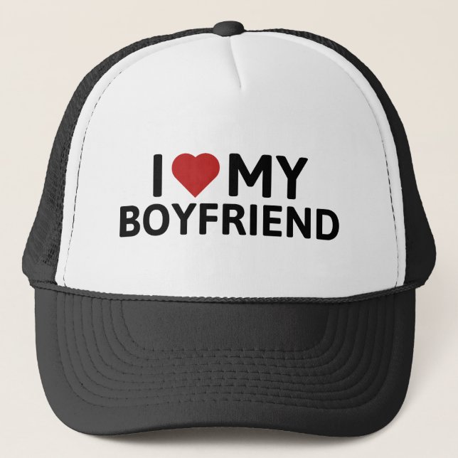 Casquette I Love My Boyfriend (Devant)