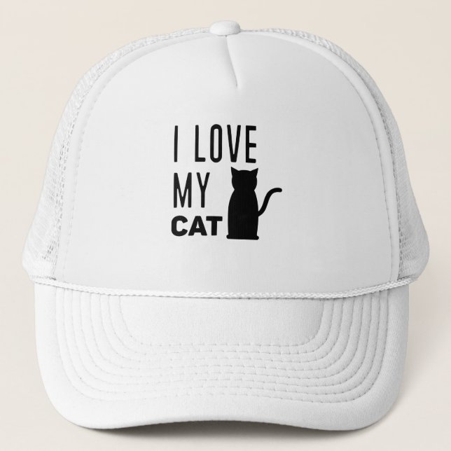 Casquette I love my Cat (Devant)