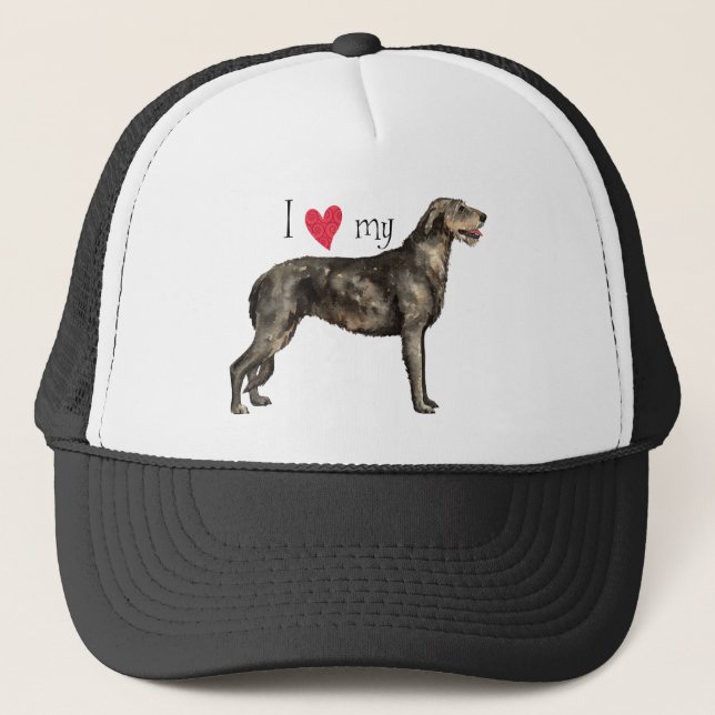 Casquette I Love my Irish Wolfhound (Devant)