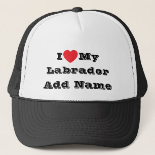 Casquette I ♥️ love My Labrador Ajouter un nom