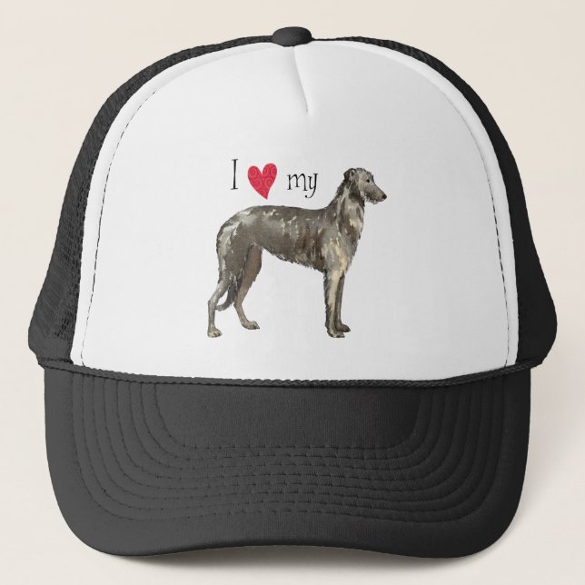 Casquette I Love my Scottish Deerhound (Devant)