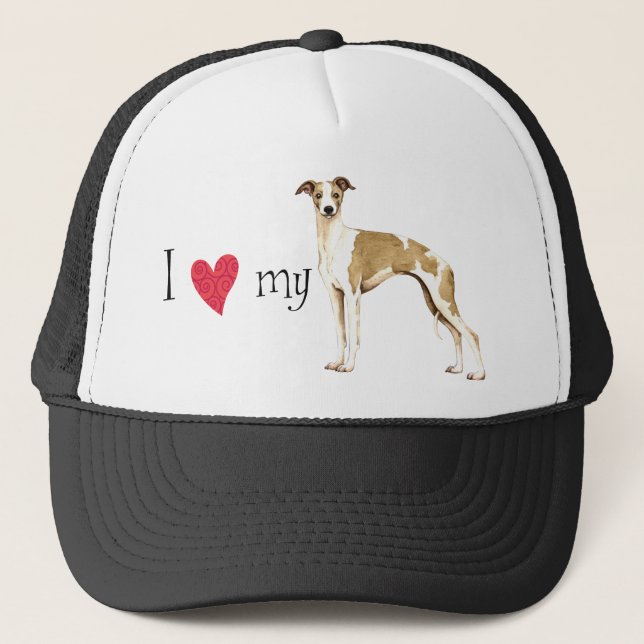 Casquette I love my whippet (Devant)