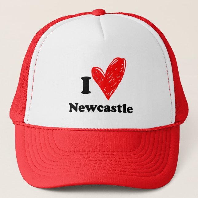 Casquette I love Newcastle (Devant)