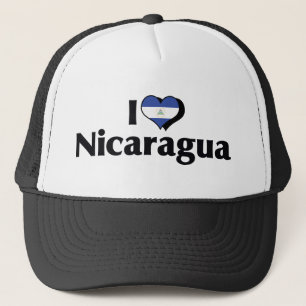 Casquette I Love Nicaragua Flag