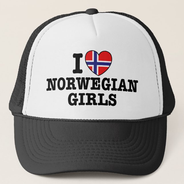 Casquette I Love Norwegian Girls (Devant)