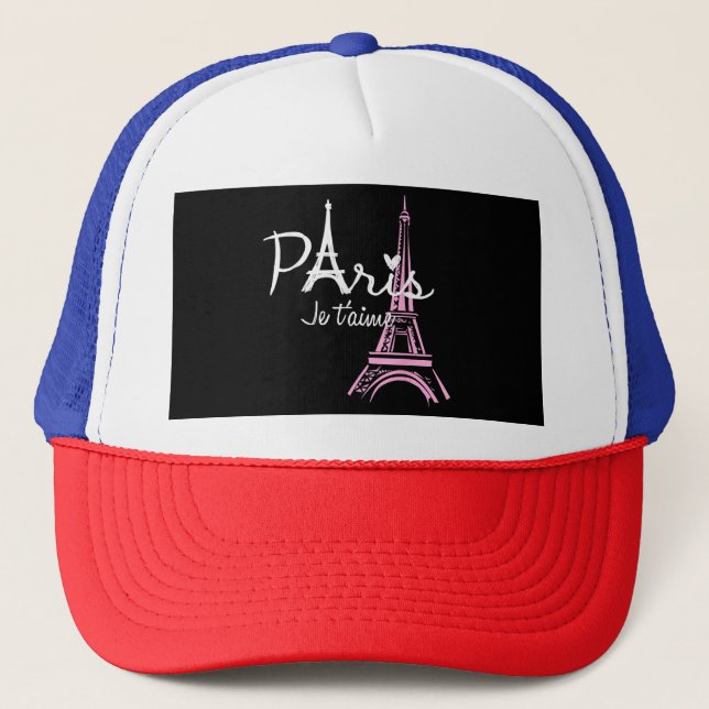Casquette I Love Paris Tour Eiffel France Souvenir français (Devant)