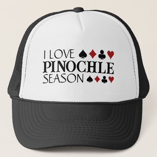 Casquette I Love Pinochle Season and Suits T-Shirt (Devant)