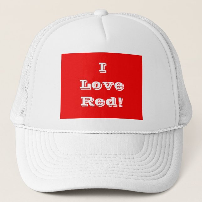 Casquette I Love Red (Devant)