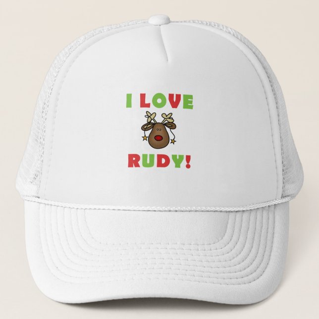 Casquette I Love Rudy Tshirts et cadeaux (Devant)
