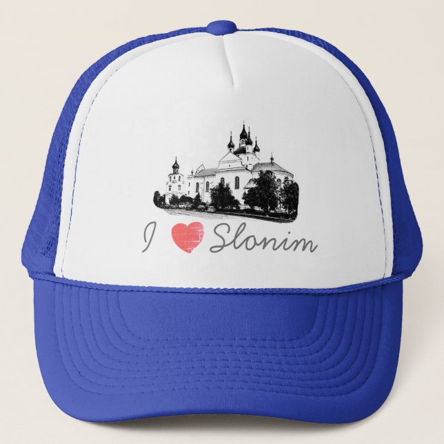 Casquette I Love Slonim Belarus Architecture Church (Devant)