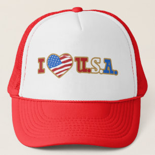 Casquette I Love USA Trucker Hat