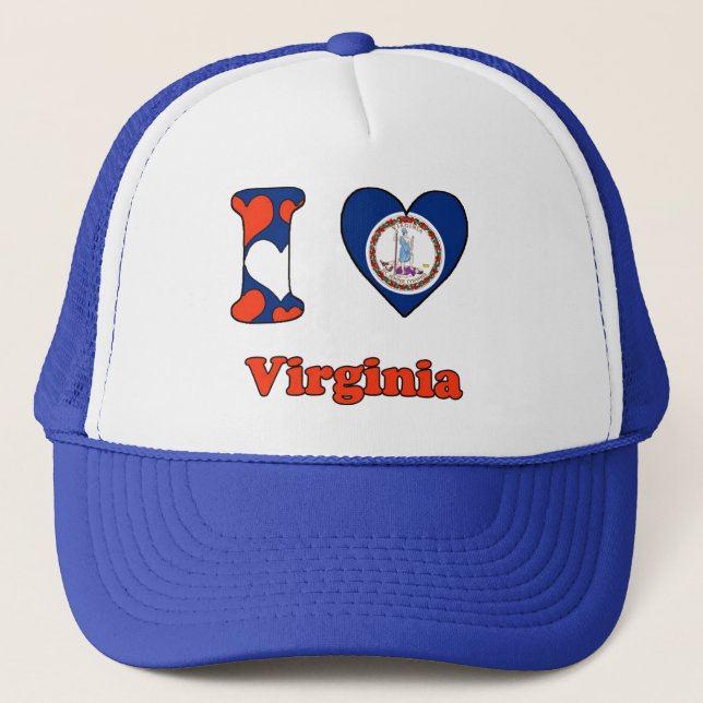 Casquette I Love Virginia (Devant)