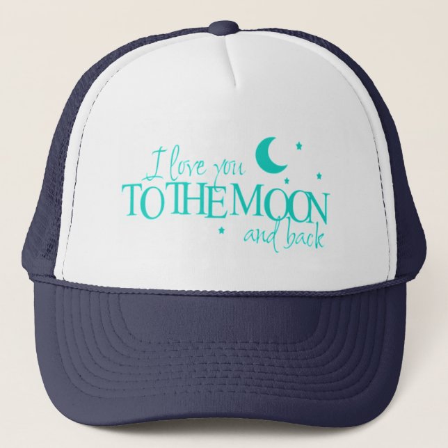Casquette I love you to moon and back - cap (Devant)