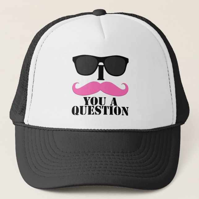 Casquette I moustache vous un rose de question avec des (Devant)