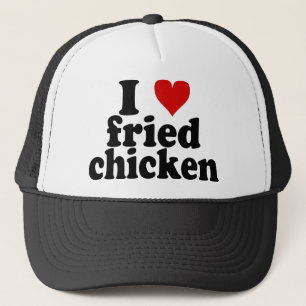 Casquette I poulet frit de coeur