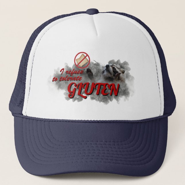 Casquette I Refuse To Tolerate Gluten meme hat (Devant)